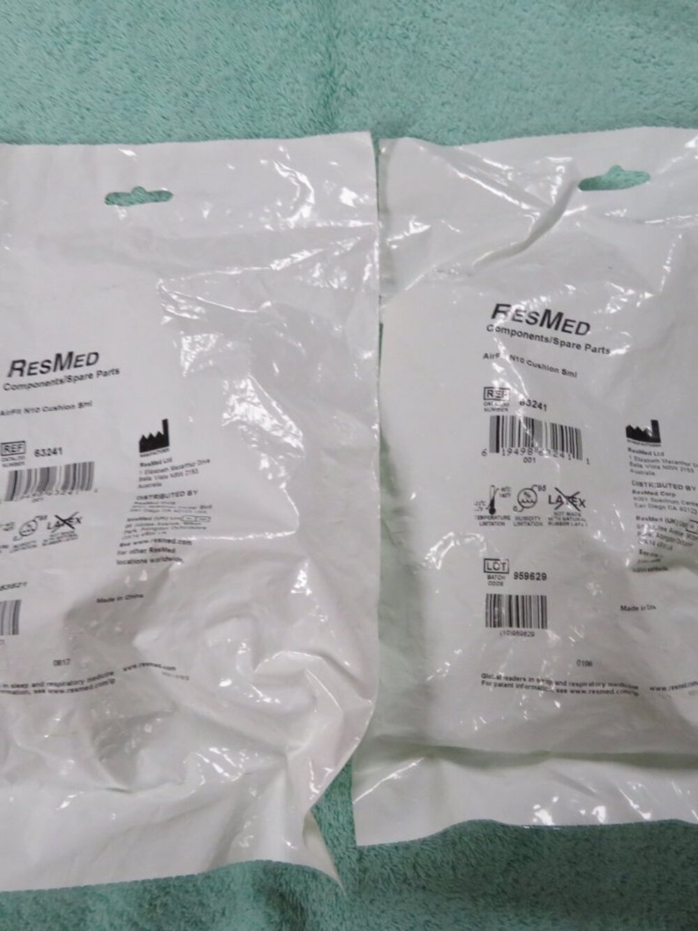 ResMed AirFit N10 Cushions (#63241) - (2) New